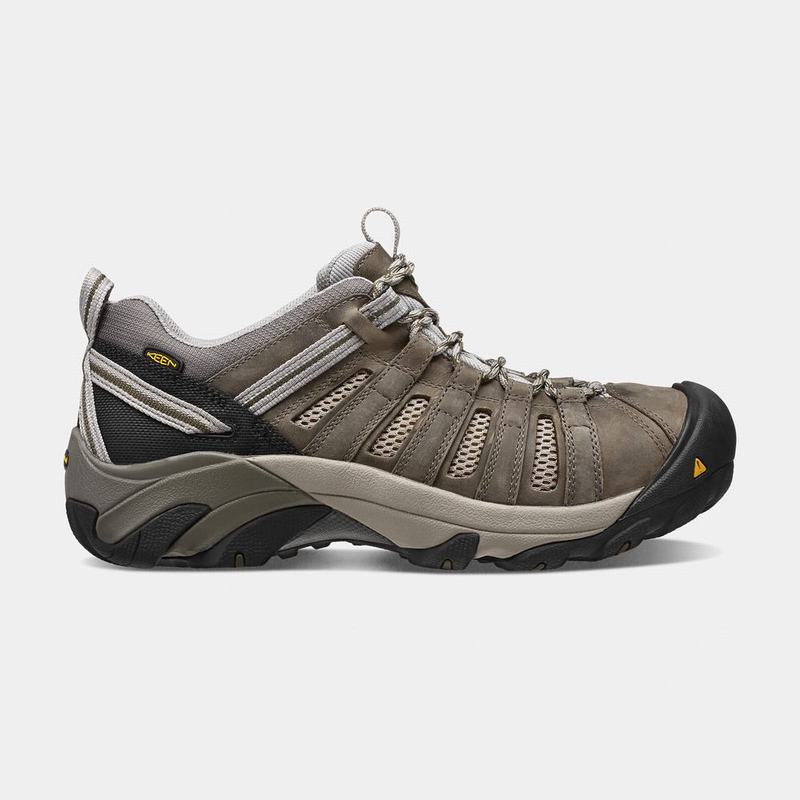 Keen Flint Low Steel Toe Mens Work Shoes Olive Online (1632-YGXBA)